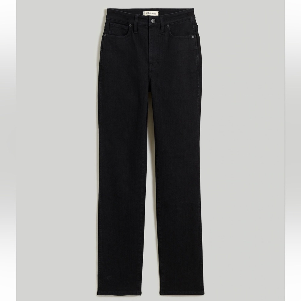 Madewell Black Curvy Stovepipe Denim Jeans sz 32